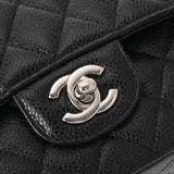 CHANEL シャネル マトラッセ チェーンショルダー 25cm 黒 A01112 レディース キャビアスキン ショルダーバッグ Aランク 中古 銀蔵