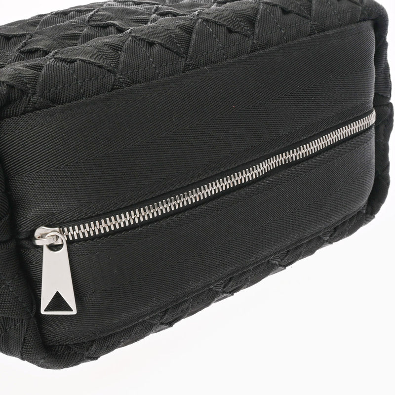 BOTTEGAVENETA ボッテガヴェネタ イントレチャート ウェピング ブラック 657952 レディース キャンバス ショルダーバッグ Aランク 中古 銀蔵