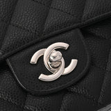 CHANEL シャネル マトラッセ チェーンショルダー 25cm 黒 A01112 レディース キャビアスキン ショルダーバッグ Aランク 中古 銀蔵