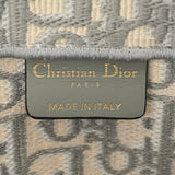 CHRISTIAN DIOR クリスチャンディオール ブックトート ミディアム エンブロイダリー グレー M1296ZRIW レディース キャンバス ハンドバッグ 未使用 銀蔵