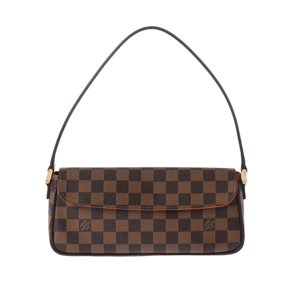 LOUIS VUITTON ルイヴィトン ダミエ レコレータ セミショルダー ブラウン N51299 レディース ダミエキャンバス ハンドバッグ Aランク 中古 銀蔵