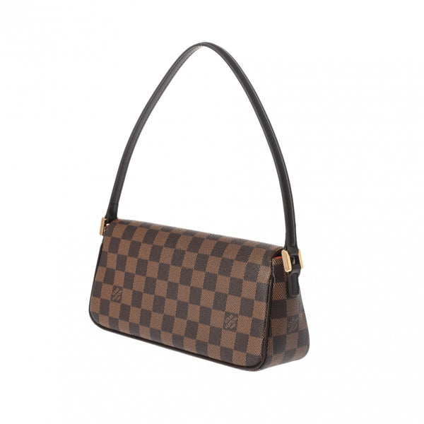 LOUIS VUITTON ルイヴィトン ダミエ レコレータ セミショルダー ブラウン N51299 レディース ダミエキャンバス ハンドバッグ Aランク 中古 銀蔵