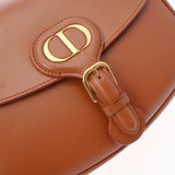CHRISTIAN DIOR クリスチャンディオール ボビー ミディアムバッグ ブラウン ゴールド金具 M9319UMOL レディース ボックスカーフ ショルダーバッグ ABランク 中古 銀蔵