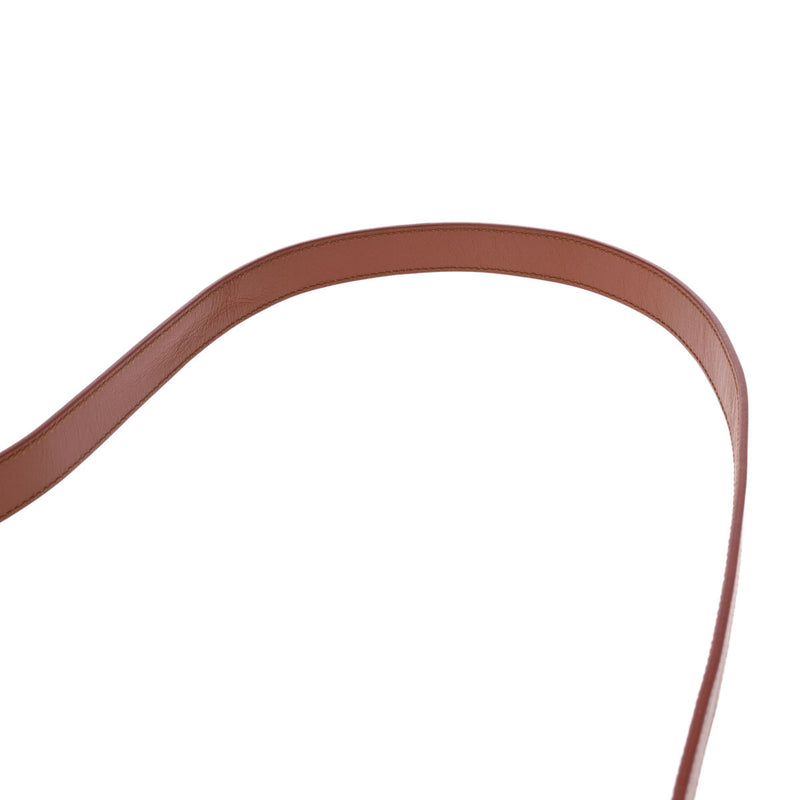 CHRISTIAN DIOR クリスチャンディオール ボビー ミディアムバッグ ブラウン ゴールド金具 M9319UMOL レディース ボックスカーフ ショルダーバッグ ABランク 中古 銀蔵