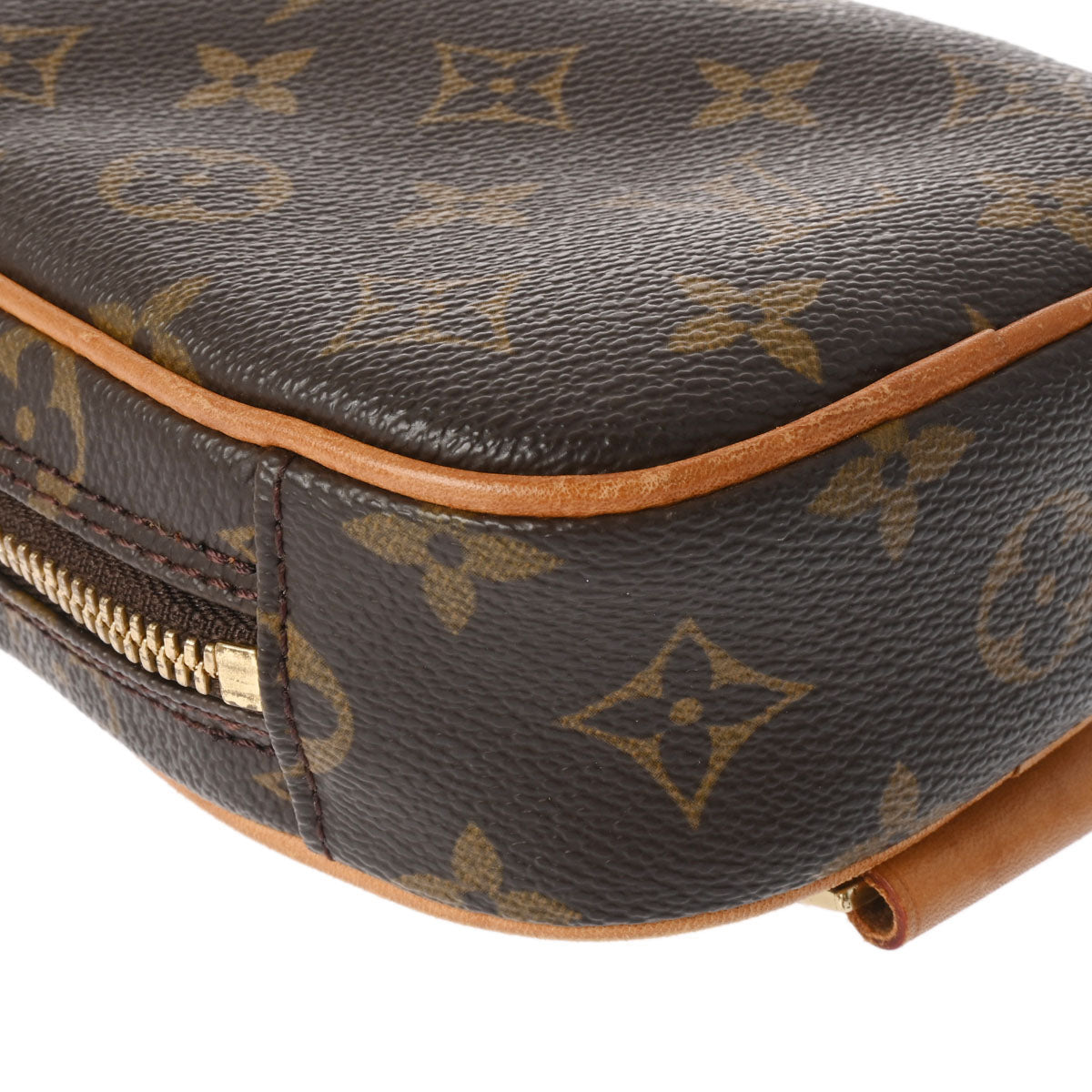 LOUIS VUITTON ルイヴィトン モノグラム ポシェットガンジュ ブラウン 
