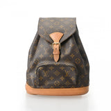 LOUIS VUITTON ルイヴィトン モノグラム モンスリ MM ブラウン M51136 レディース モノグラムキャンバス リュック・デイパック Bランク 中古 銀蔵