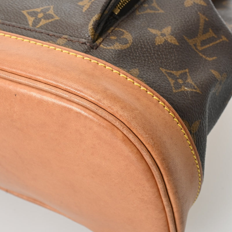 LOUIS VUITTON ルイヴィトン モノグラム モンスリ MM ブラウン M51136 レディース モノグラムキャンバス リュック・デイパック Bランク 中古 銀蔵