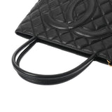 CHANEL シャネル 復刻トート 黒 A01804 レディース キャビアスキン トートバッグ Aランク 中古 銀蔵