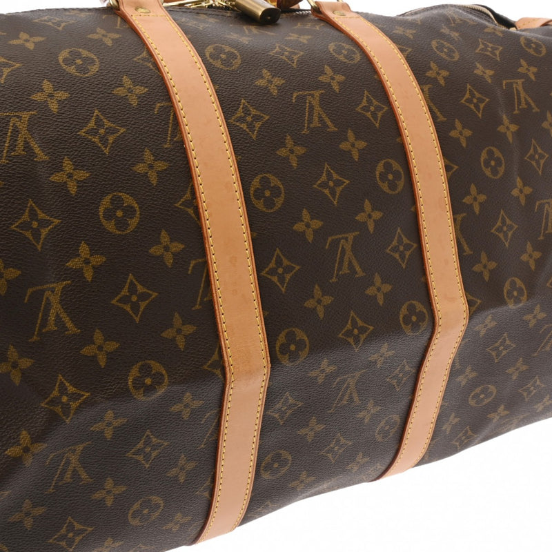 LOUIS VUITTON ルイヴィトン モノグラム キーポル 55 ブラウン M41424 ユニセックス モノグラムキャンバス ボストンバッグ ABランク 中古 銀蔵