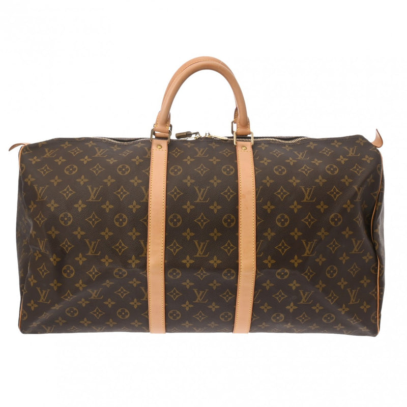 LOUIS VUITTON ルイヴィトン モノグラム キーポル 55 ブラウン M41424 ユニセックス モノグラムキャンバス ボストンバッグ ABランク 中古 銀蔵