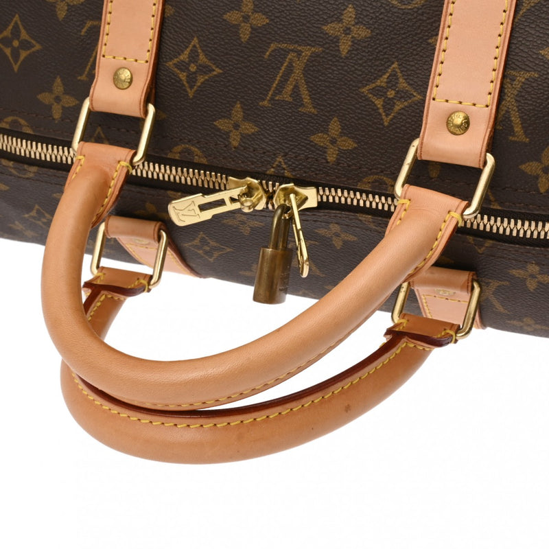 LOUIS VUITTON ルイヴィトン モノグラム キーポル 55 ブラウン M41424 ユニセックス モノグラムキャンバス ボストンバッグ ABランク 中古 銀蔵