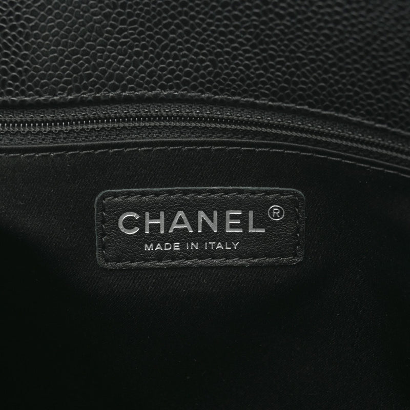 CHANEL シャネル GST グランドショッピングトート 黒 シルバー金具 A50995 レディース キャビアスキン トートバッグ 新同 中古 銀蔵