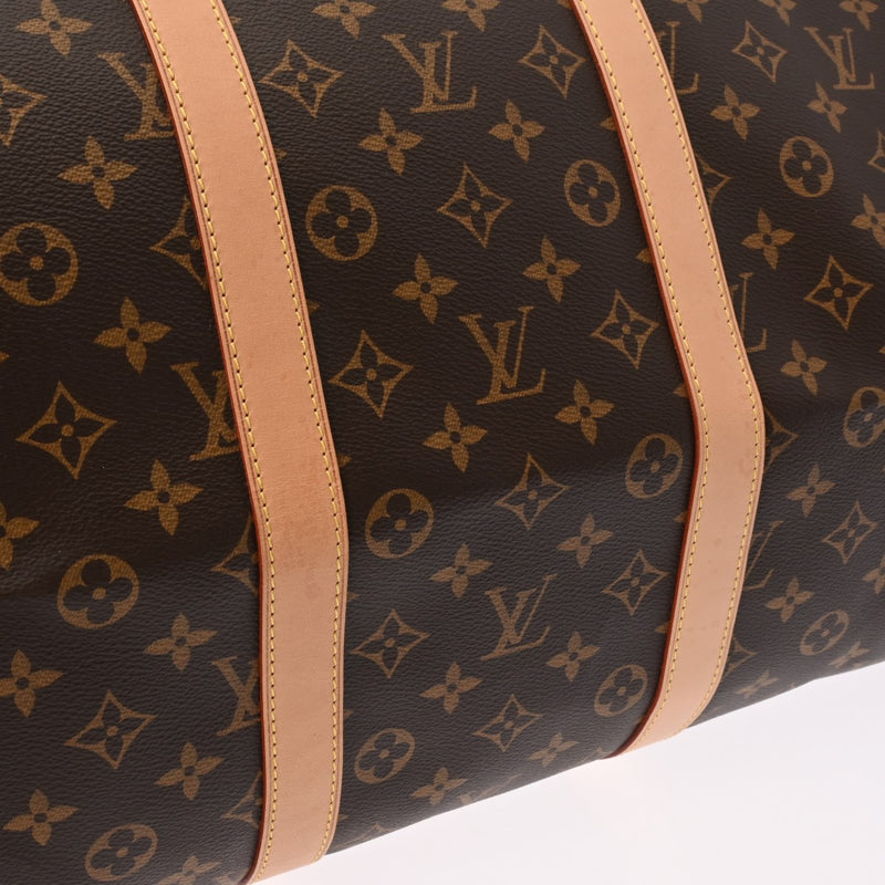 LOUIS VUITTON ルイヴィトン モノグラム キーポル バンドリエール 55 ブラウン M41414 ユニセックス モノグラムキャンバス ボストンバッグ Aランク 中古 銀蔵