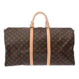 LOUIS VUITTON ルイヴィトン モノグラム キーポル バンドリエール 55 ブラウン M41414 ユニセックス モノグラムキャンバス ボストンバッグ Aランク 中古 銀蔵