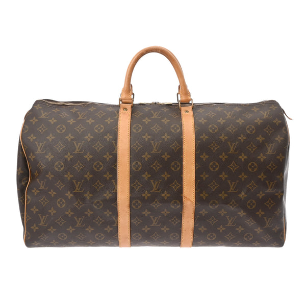 LOUIS VUITTON ルイヴィトン モノグラム キーポル 55 ブラウン M41424 ユニセックス モノグラムキャンバス ボストンバッグ Bランク 中古 銀蔵