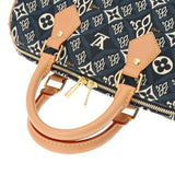 LOUIS VUITTON ルイヴィトン モノグラム フラワー スピーディバンドリエール 25 Since1854 ブルー M57400 レディース ジャガード 2WAYバッグ ABランク 中古 銀蔵