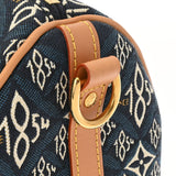 LOUIS VUITTON ルイヴィトン モノグラム フラワー スピーディバンドリエール 25 Since1854 ブルー M57400 レディース ジャガード 2WAYバッグ ABランク 中古 銀蔵