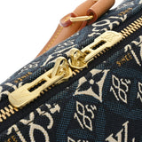 LOUIS VUITTON ルイヴィトン モノグラム フラワー スピーディバンドリエール 25 Since1854 ブルー M57400 レディース ジャガード 2WAYバッグ ABランク 中古 銀蔵