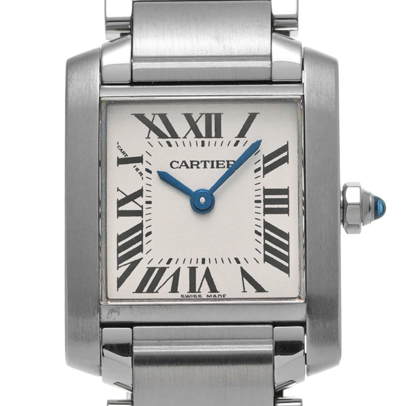 CARTIER カルティエ タンク フランセーズ SM W51008Q3 レディース SS 腕時計 クォーツ Aランク 中古 銀蔵