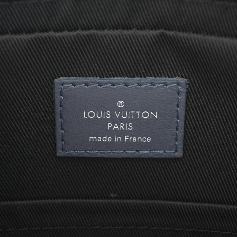 LOUIS VUITTON ルイヴィトン モノグラムシャドウ デュオメッセンジャー ブルーグレー系 M45730 メンズ レザー ショルダーバッグ Aランク 中古 銀蔵