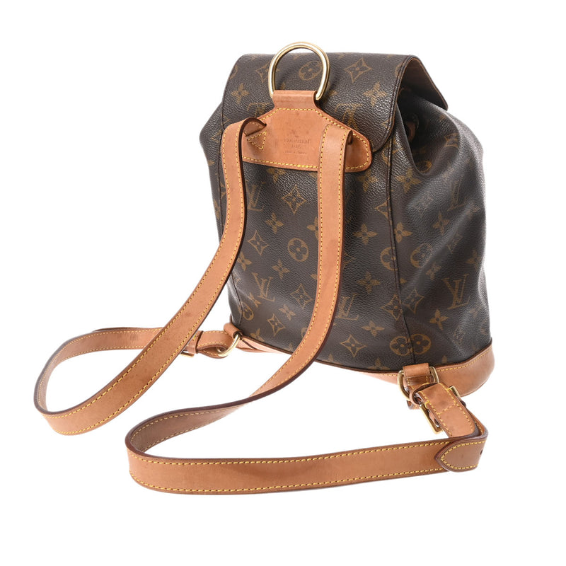 LOUIS VUITTON ルイヴィトン モノグラム モンスリ MM ブラウン M51136 レディース モノグラムキャンバス リュック・デイパック Bランク 中古 銀蔵