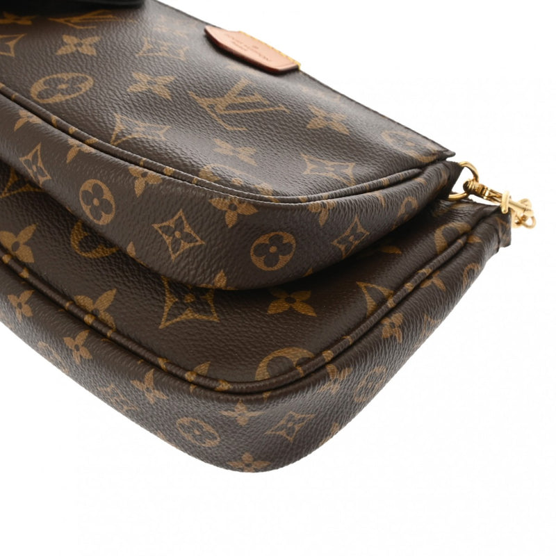 LOUIS VUITTON ルイヴィトン モノグラム ミュルティ ポシェット アクセソワール カーキ M44813 レディース モノグラムキャンバス ショルダーバッグ Aランク 中古 銀蔵