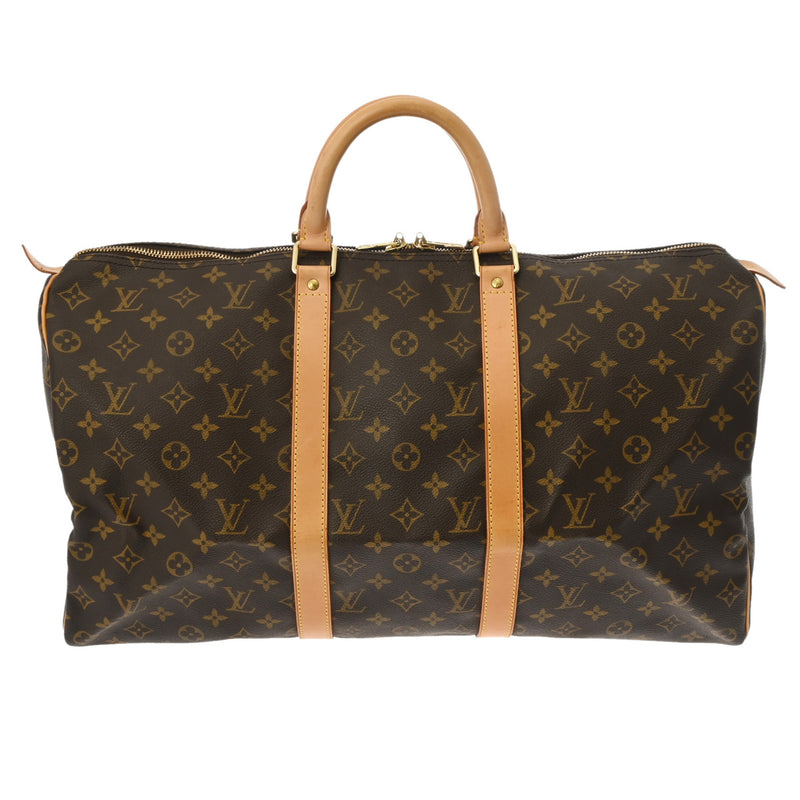 LOUIS VUITTON ルイヴィトン モノグラム キーポル 50 ブラウン M41426 ユニセックス モノグラムキャンバス ボストンバッグ ABランク 中古 銀蔵