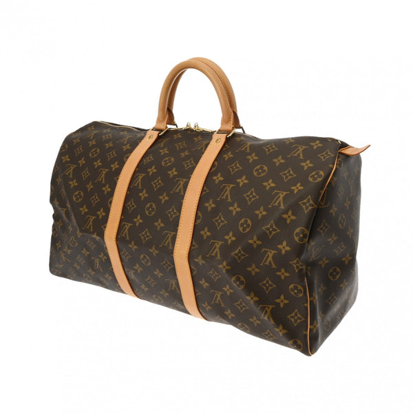 LOUIS VUITTON ルイヴィトン モノグラム キーポル 50 ブラウン M41426 ユニセックス モノグラムキャンバス ボストンバッグ ABランク 中古 銀蔵