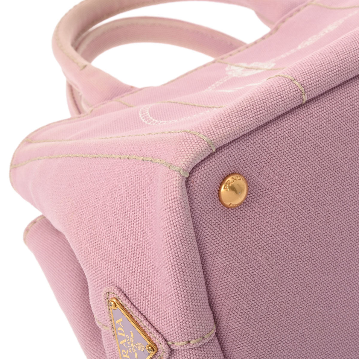 プラダカナパ ミニ 2WAY ピンク レディース トートバッグ 1BG439 PRADA