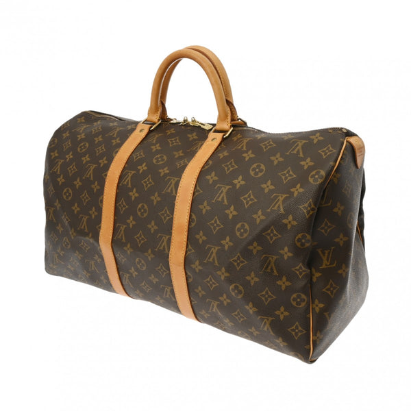 LOUIS VUITTON ルイヴィトン モノグラム キーポル 50 ブラウン M41426 ユニセックス モノグラムキャンバス ボストンバッグ Bランク 中古 銀蔵