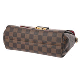 LOUIS VUITTON ルイヴィトン ダミエ クロワゼット 2WAY ブラウン N53000 レディース ダミエキャンバス ハンドバッグ Aランク 中古 銀蔵