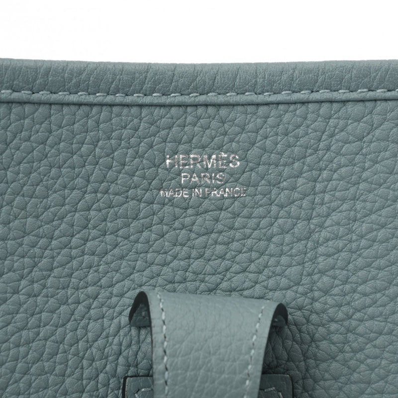 HERMES エルメス エブリン エヴリン3 PM  シエル パラジウム金具 □M刻印(2009年頃) ユニセックス トリヨンクレマンス ショルダーバッグ ABランク 中古 銀蔵