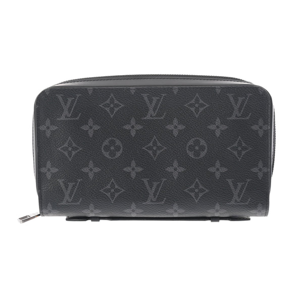 LOUIS VUITTON ルイヴィトン モノグラムエクリプス ジッピー XL トラベルケース 黒/グレー M61698 メンズ モノグラムキャンバス 長財布 Aランク 中古 銀蔵