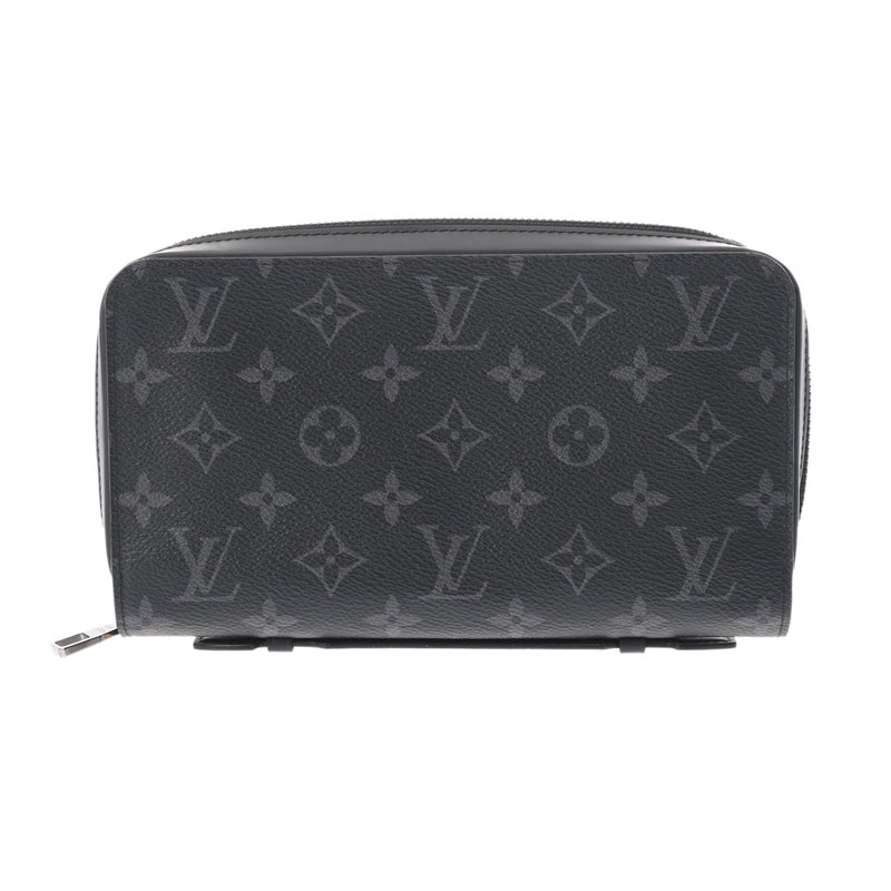 LOUIS VUITTON ルイヴィトン モノグラムエクリプス ジッピー XL トラベルケース 黒/グレー M61698 メンズ モノグラムキャンバス 長財布 Aランク 中古 銀蔵