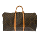 LOUIS VUITTON ルイヴィトン モノグラム キーポル 55 ブラウン M41424 ユニセックス モノグラムキャンバス ボストンバッグ Bランク 中古 銀蔵