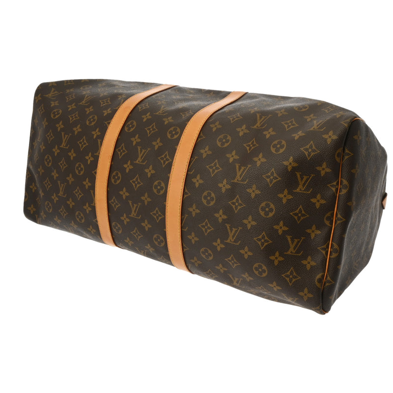 LOUIS VUITTON ルイヴィトン モノグラム キーポル 55 ブラウン M41424 ユニセックス モノグラムキャンバス ボストンバッグ Bランク 中古 銀蔵