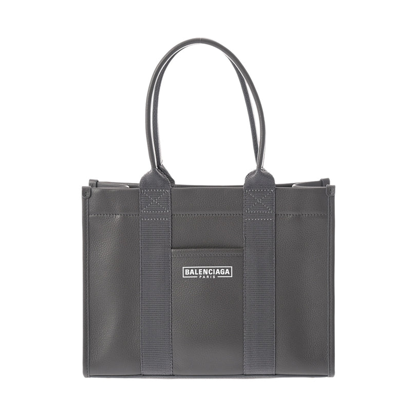 BALENCIAGA バレンシアガ ハードウェア スモールトート 2WAY グレー 671402 レディース キャンバス/レザー ハンドバッグ Aランク 中古 銀蔵