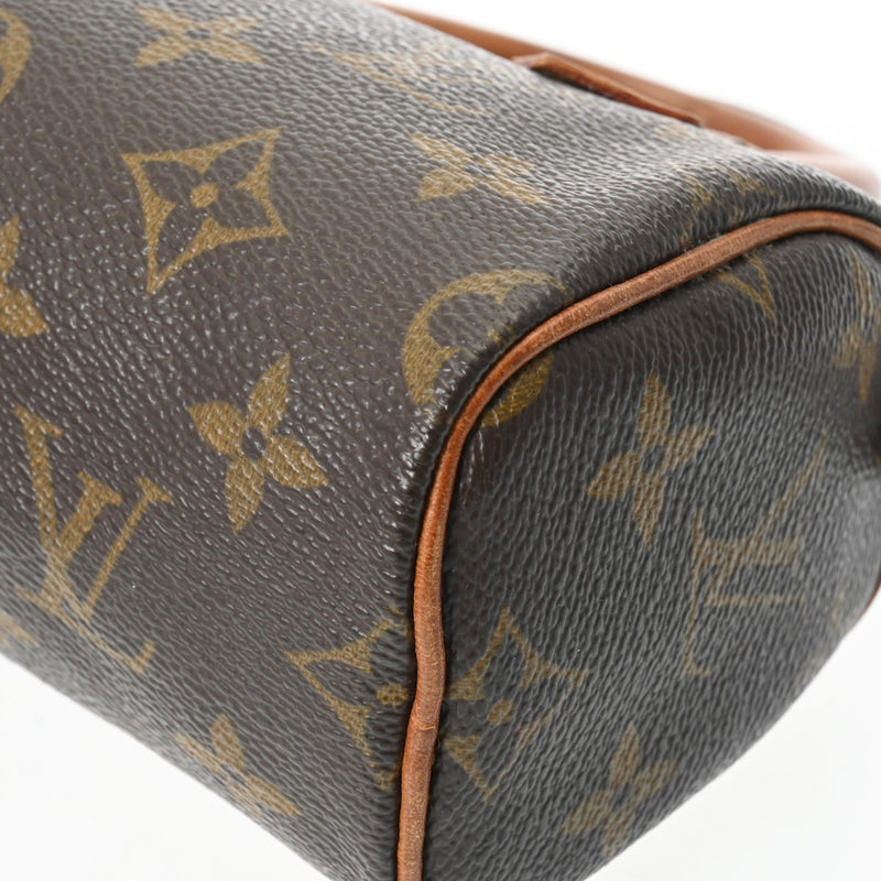 LOUIS VUITTON ルイヴィトン モノグラム ミニ スピーディ ブラウン M41534 レディース モノグラムキャンバス ハンドバッグ Bランク 中古 銀蔵