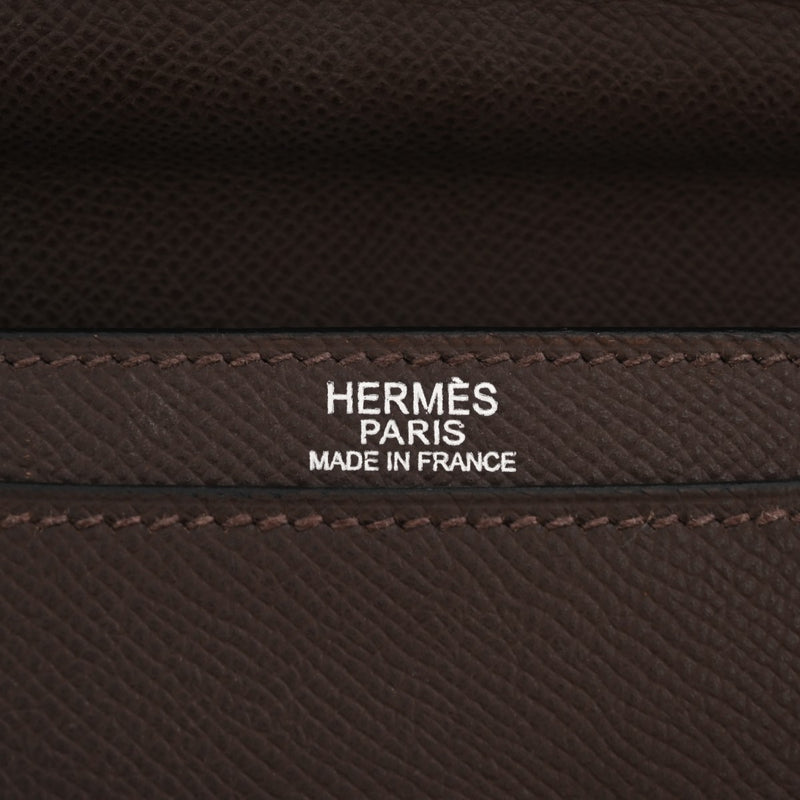 HERMES エルメス ケリー デペッシュ 34 ショコラ パラジウム金具 □J刻印(2006年頃) メンズ ヴォーエプソン ビジネスバッグ Bランク 中古 銀蔵