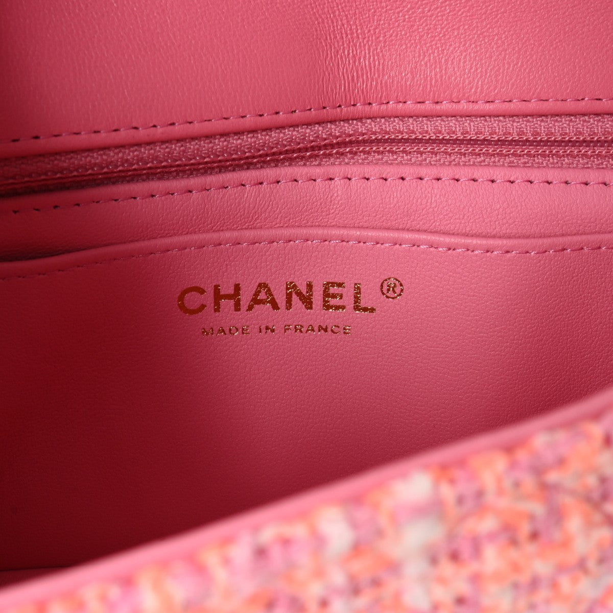 シャネルチェーンショルダー 20cm 42976 ピンク レディース ツイード