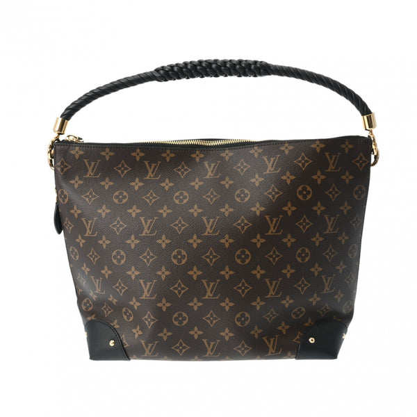 LOUIS VUITTON ルイヴィトン モノグラムリバース トライアングルソフティ セミショルダー ブラウン M44130 レディース モノグラムキャンバス セミショルダーバッグ Aランク 中古 銀蔵