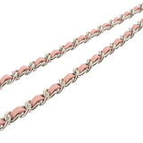 CHANEL シャネル マトラッセ ピンク レディース レザー ショルダーバッグ Aランク 中古 銀蔵