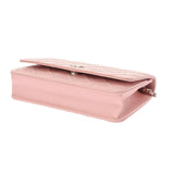 CHANEL シャネル マトラッセ ピンク レディース レザー ショルダーバッグ Aランク 中古 銀蔵