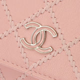 CHANEL シャネル マトラッセ ピンク レディース レザー ショルダーバッグ Aランク 中古 銀蔵