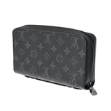 LOUIS VUITTON ルイヴィトン モノグラムエクリプス ジッピー XL トラベルケース 黒/グレー M61698 メンズ モノグラムキャンバス 長財布 Aランク 中古 銀蔵