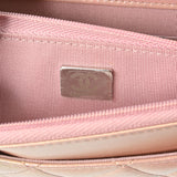 CHANEL シャネル マトラッセ チェーンウォレット メタリックピンク A33814 レディース ラムスキン ショルダーバッグ Aランク 中古 銀蔵