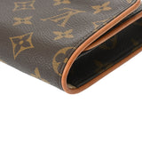 LOUIS VUITTON ルイヴィトン モノグラム ポシェットツイン GM ブラウン M51852 レディース モノグラムキャンバス ショルダーバッグ Bランク 中古 銀蔵