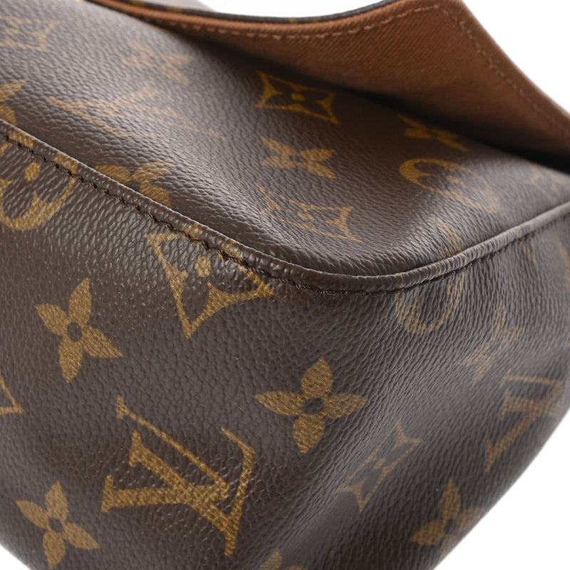 LOUIS VUITTON ルイヴィトン モノグラム ミニ ルーピング ブラウン M51147 レディース モノグラムキャンバス セミショルダーバッグ ABランク 中古 銀蔵