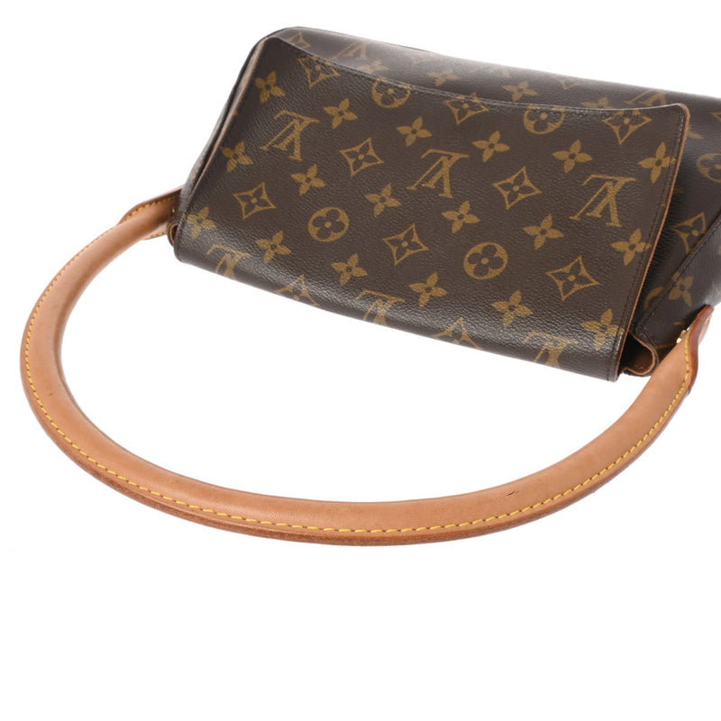 LOUIS VUITTON ルイヴィトン モノグラム ミニ ルーピング ブラウン M51147 レディース モノグラムキャンバス セミショルダーバッグ ABランク 中古 銀蔵