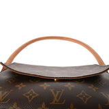 LOUIS VUITTON ルイヴィトン モノグラム ミニ ルーピング ブラウン M51147 レディース モノグラムキャンバス セミショルダーバッグ ABランク 中古 銀蔵